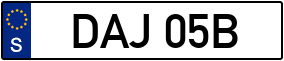 Trailer License Plate
